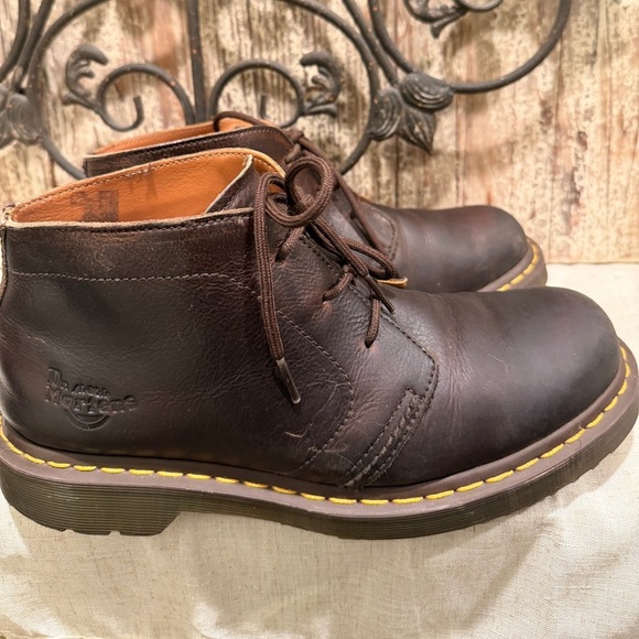 Chunky brown Dr. Marten  10 men 11 ladies large chukka boots main image 7